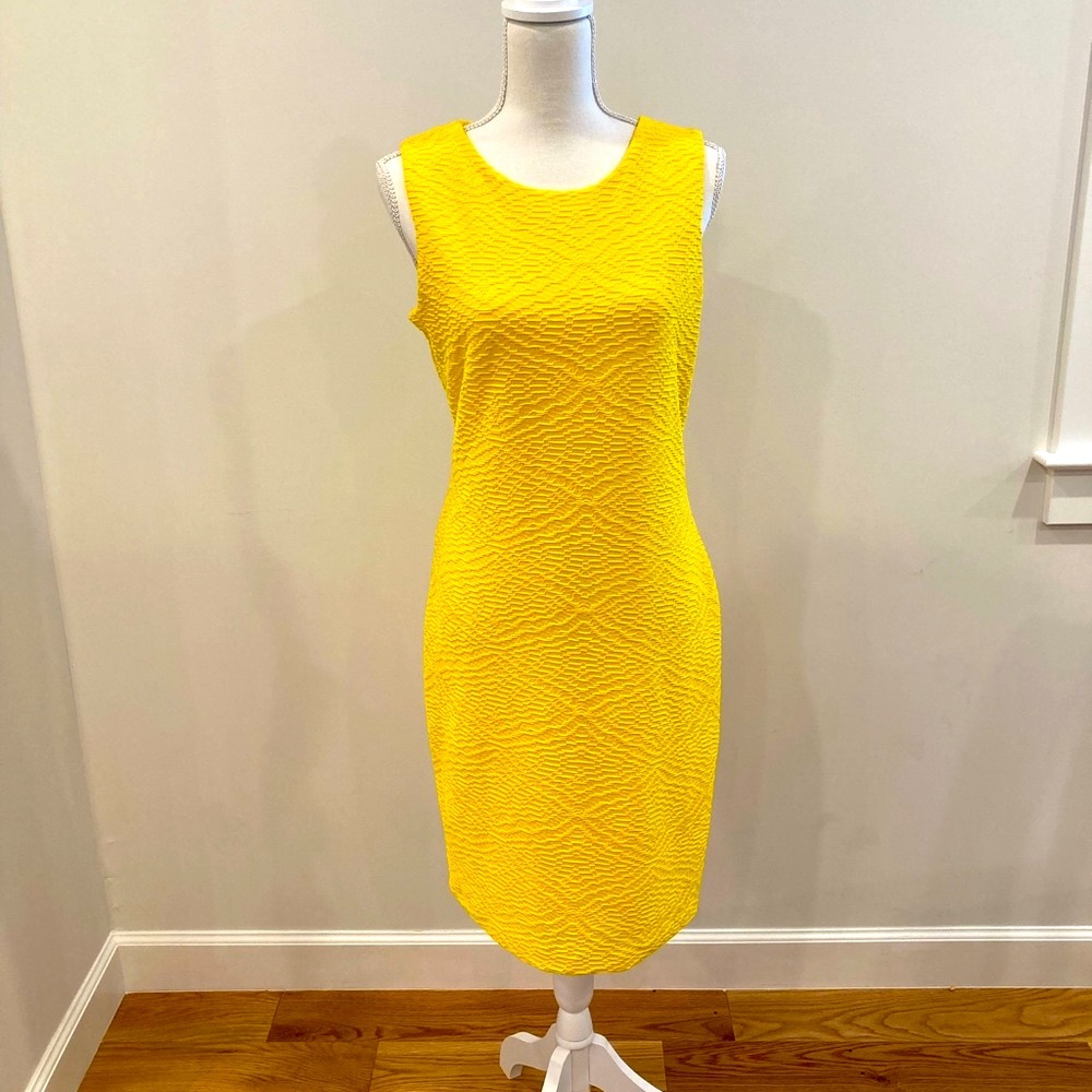 Calvin Klein yellow dress